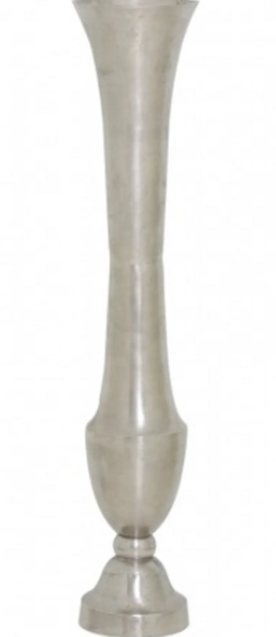 Casa Padrino Designer Deko Vase Silber - Massive Luxus Qualität, Durchmesser 18 x H. 100 cm