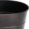 Casa Padrino Designer Edelstahl Übertopf Antik Bronze - Luxus Blumentopf