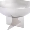 Casa Padrino Designer Edelstahl Schüssel Silber Ø 25 x H. 15 cm - Edle Deko Obstschale - Hotel & Restaurant Accessoires
