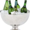 Casa Padrino Designer Edelstahl Champagnerkühler 39 x H. 26 cm - Luxus Restaurant Kollektion