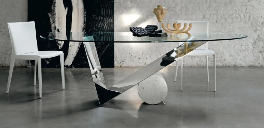 Casa Padrino Designer Esstisch Silber / Weiß 240 x 115 x H. 75 cm - Esszimmertisch mit Glasplatte - Moderne Esszimmer Möbel - Luxus Kollektion