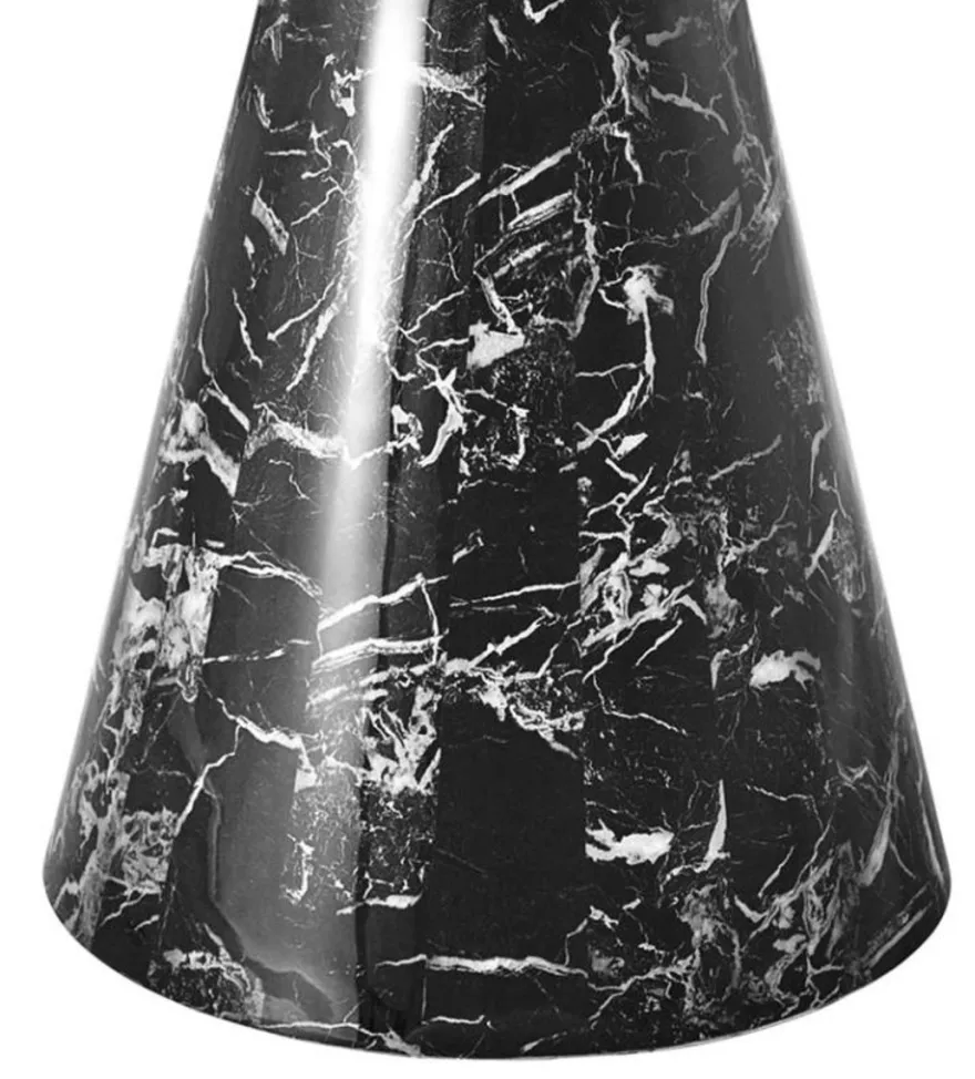 Casa Padrino Designer Esstisch Schwarz 119,5 x H. 75 cm - Luxus Edition