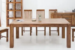 Casa Padrino Designer Esstisch 160cm Massivholz Sheesham - Restaurant Möbel - schwere Ausführung