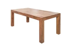 Casa Padrino Designer Esstisch 160cm Massivholz Sheesham - Restaurant Möbel - schwere Ausführung