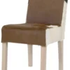 Casa Padrino Designer Esszimmer Stuhl ModEF 35 Kuhfell - Massivholz Buche - 88 x 45 x 61 cm - Kuhfellmuster