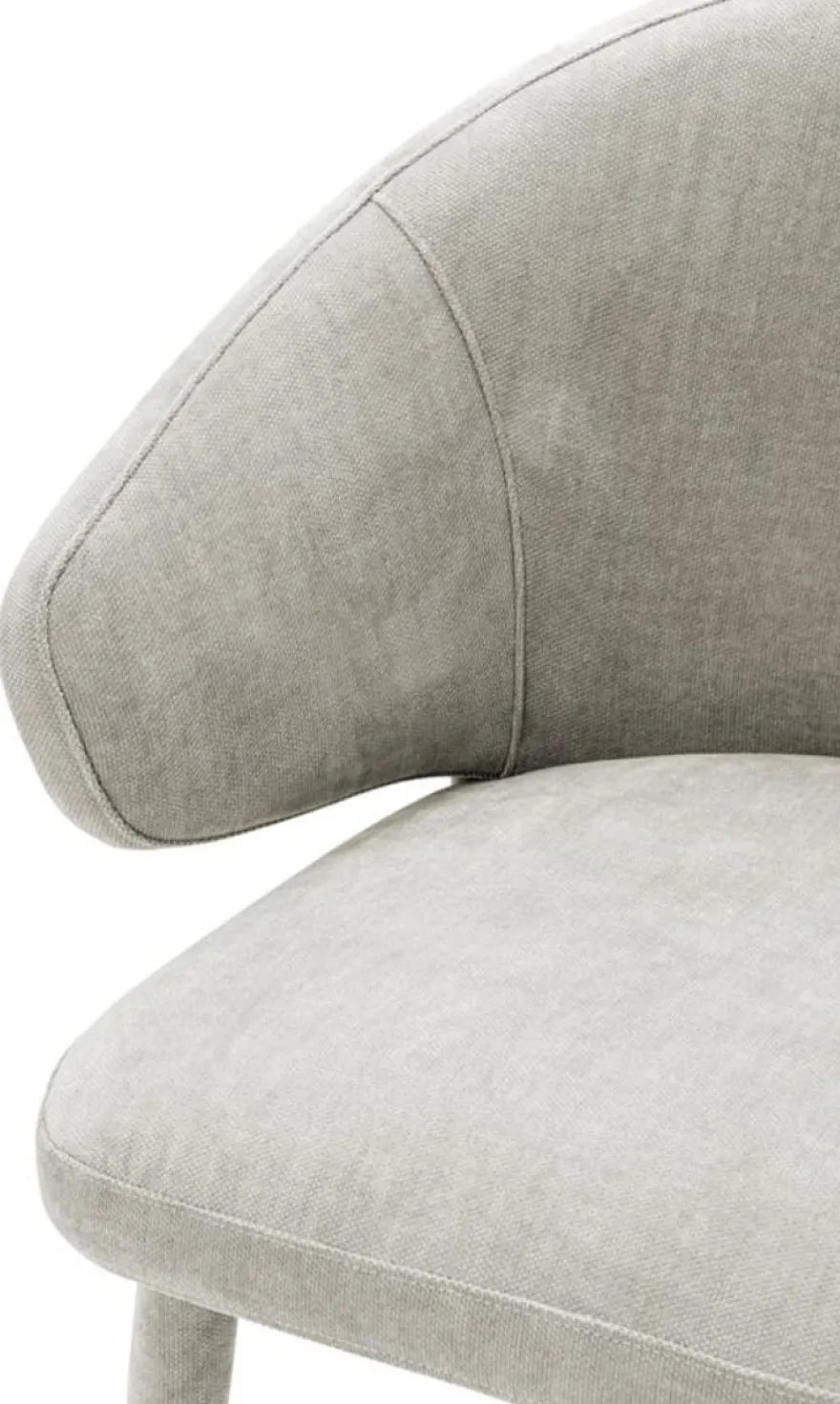 Casa Padrino Designer Esszimmerstuhl mit Armlehnen in Sandfarben 62 x 55 x H. 79 cm