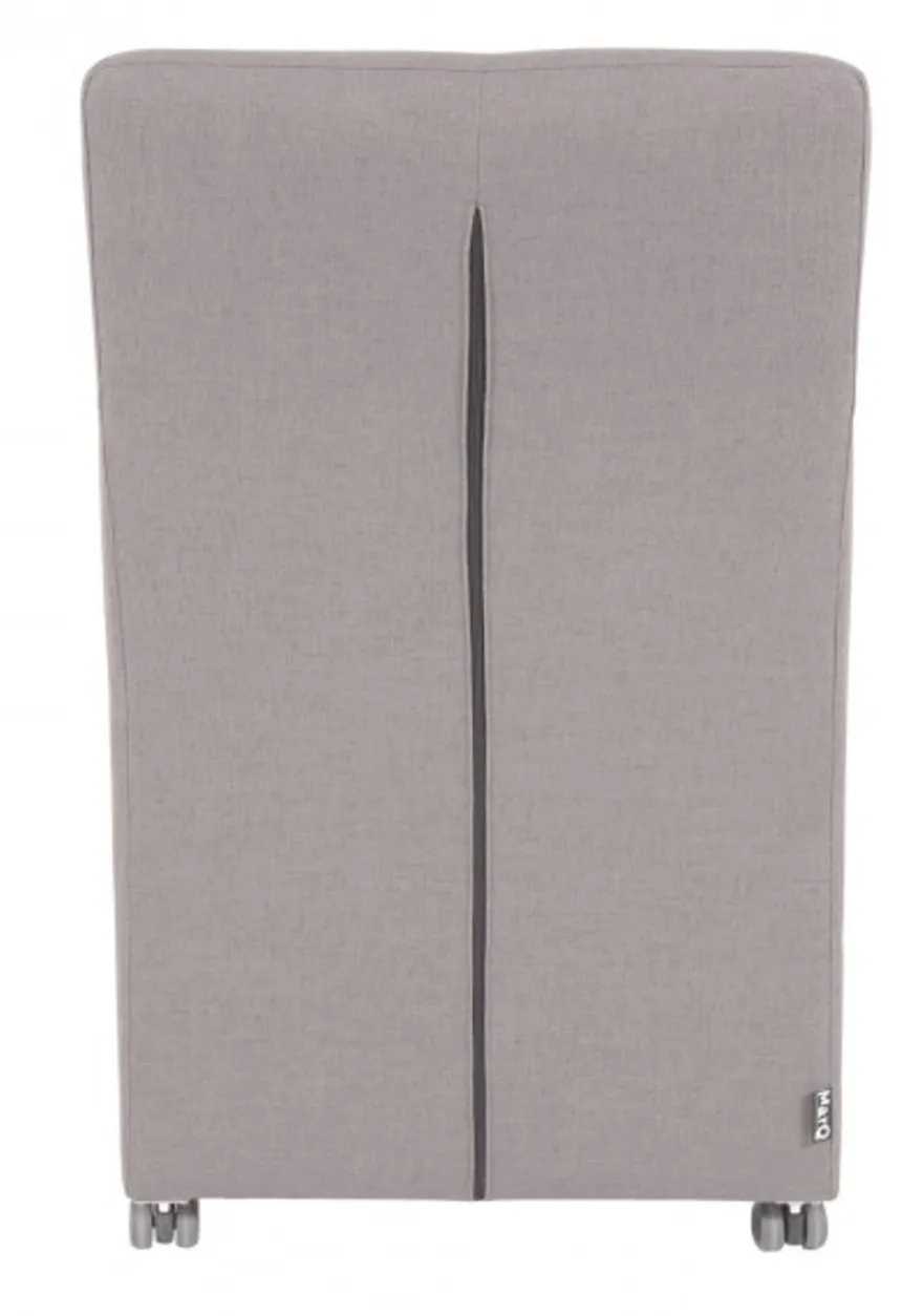 Casa Padrino Designer Esszimmer Stuhl Sessel Modell EF 319 Grau - Rollbar, 88 x 57 x 68 cm