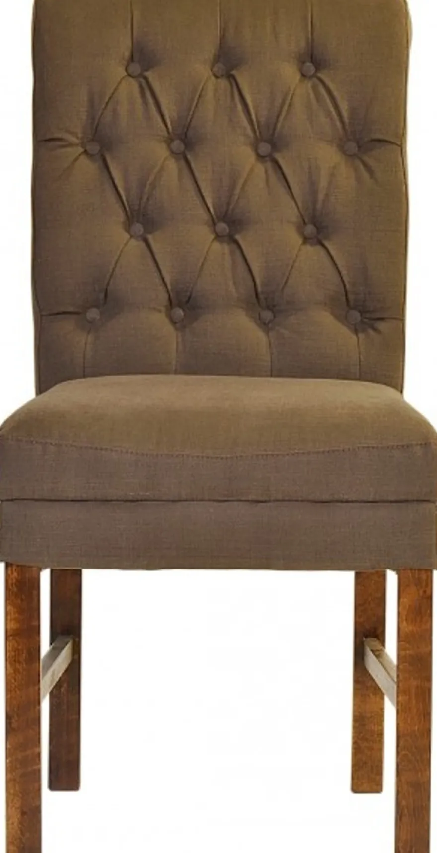 Casa Padrino Designer Esszimmer Stuhl ModEF 16 im Chesterfield Design Braun-Grau / Braun - 103 x 48 x 69 cm