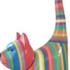 Casa Padrino Designer Gartendeko Skulptur Katze Mehrfarbig gestreift H. 190 cm - Tierfigur - Gartenfigur