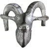 Casa Padrino Designer Geweih Wanddekoration aus poliertem Aluminium Silber 37 x 37 x 26 cm
