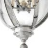Casa Padrino Designer Hängeleuchte Silber 48 x H. 98 cm - Luxus Hängelampe