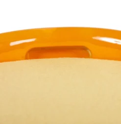 Casa Padrino Designer Hocker Orange mit Sitzpolster und Stauraum unter dem Sitz