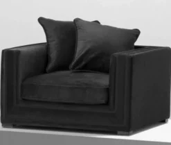 Casa Padrino Designer Hotel Sessel Schwarz - Luxus Kollektion