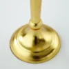 Casa Padrino Designer Kerzenhalter Gold Shine aus poliertem Aluminium, 5-armig, Höhe 40 cm