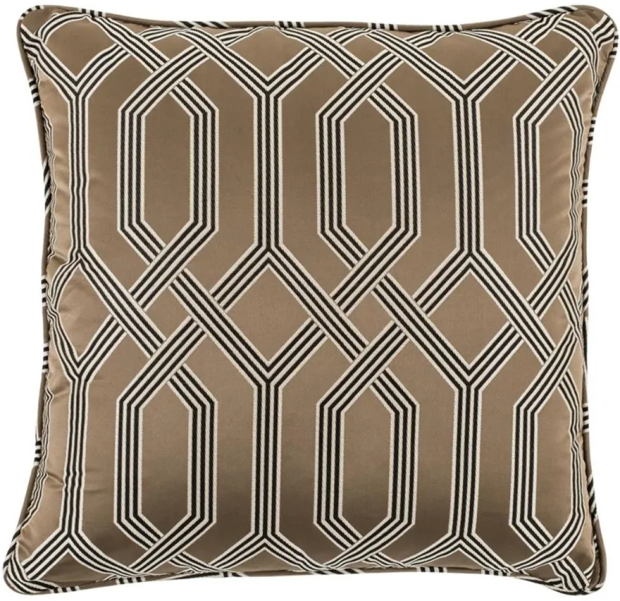 Casa Padrino Designer Kissen Braun 60 x 60 cm - Luxus Wohnzimmer Accessoires
