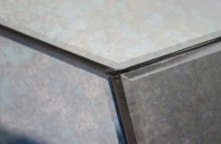 Casa Padrino Designer Konsole mit antikem Spiegelglas 125 x 54 x H. 100 cm - Designer Kollektion