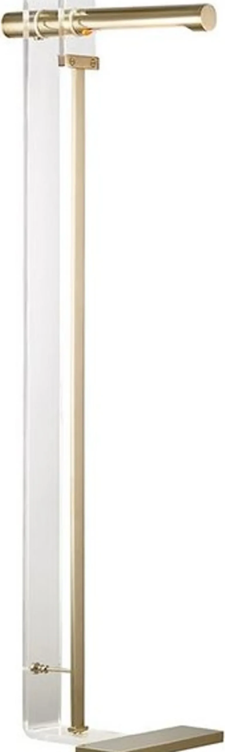Casa Padrino Designer LED Stehleuchte Antik Messingfarben 37,5 x 25,4 x H. 111,8 cm - Moderne Stehlampe - Wohnzimmer Lampe - Luxus Qualität