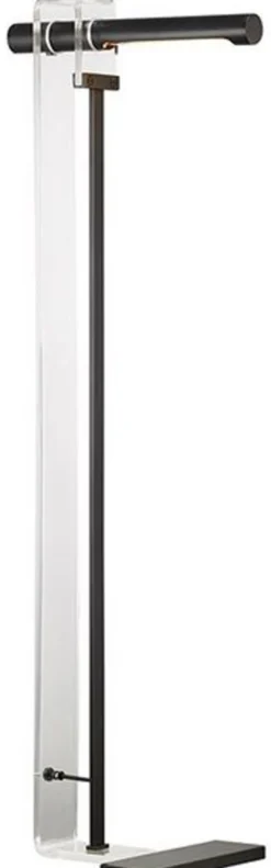 Casa Padrino Designer LED Stehleuchte Antik Bronze 37,5 x 25,4 x H. 111,8 cm - Moderne Stehlampe - Wohnzimmer Lampe - Luxus Qualität