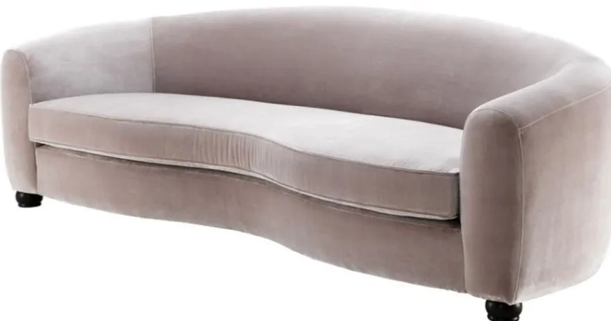 Casa Padrino Designer Luxus Sofa Hellgrau - Luxus Qualität
