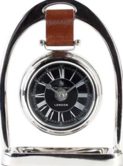 Casa Padrino Designer Luxus Uhr 49 Regent Street London, Silber, 13,5 x 4,5 x H. 18,5 cm