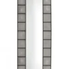 Casa Padrino Designer Luxus Wandspiegel aus Mahagoni Holz in Grau / Schwarz, 80 x H 220 cm