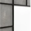 Casa Padrino Designer Luxus Wandspiegel aus Mahagoni Holz, Grau / Schwarz, 100 x 140 cm