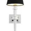 Casa Padrino Designer Luxus Wandleuchte 15 x 23,5 x H. 50 cm - Hotel Möbel