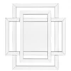 Casa Padrino Designer Luxus Wandspiegel - Spiegelglas und MDF - 100 x H 110 cm