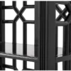 Casa Padrino Designer Mahagoni Regalschrank Piano Schwarz - Luxus Qualität