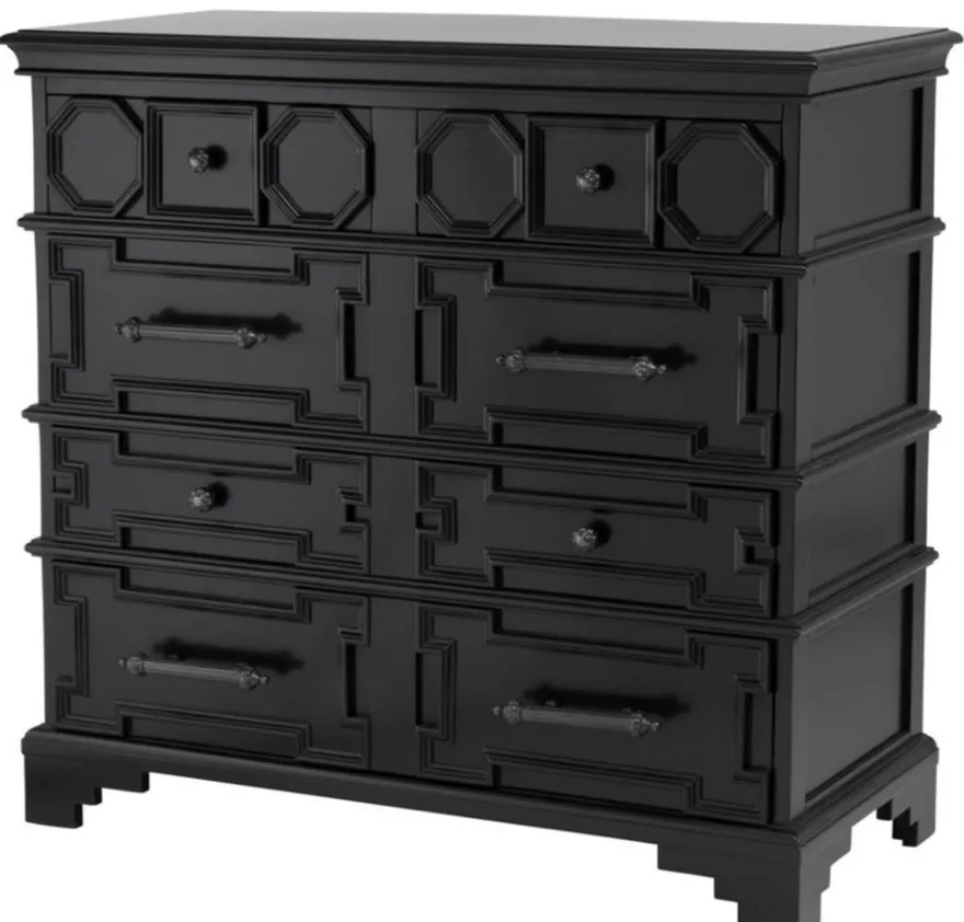 Casa Padrino Designer Mahagoni Kommode 107 x 51 x H. 101 cm - Luxus Qualität