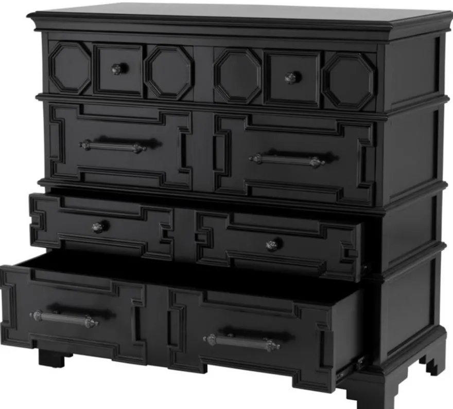 Casa Padrino Designer Mahagoni Kommode 107 x 51 x H. 101 cm - Luxus Qualität