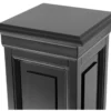 Casa Padrino Designer Mahagoni Säule Schwarz 33 x 33 x H. 80 cm - Luxus Beistelltisch