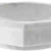 Casa Padrino Designer Marmor Schale Weiß 25 x 25 x H. 7 cm - Luxus Qualität