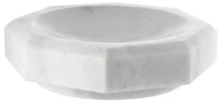 Casa Padrino Designer Marmor Schale Weiß 25 x 25 x H. 7 cm - Luxus Qualität