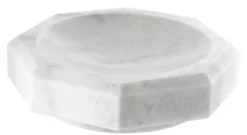 Casa Padrino Designer Marmor Schale Weiß 25 x 25 x H. 7 cm - Luxus Qualität