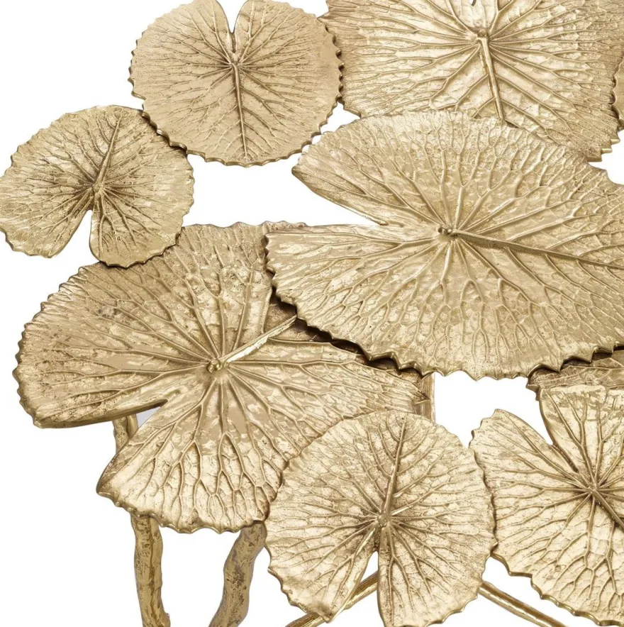 Casa Padrino Designer Messing Beistelltisch Gold Ø 57,5 x H. 51,5 cm - Wohnzimmer Möbel - Hotel Möbel - Luxus Qualität