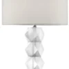 Casa Padrino Designer Milchglas Tischleuchte 16 x 48 x H. 84 cm - Hotel Restaurant Tischlampe