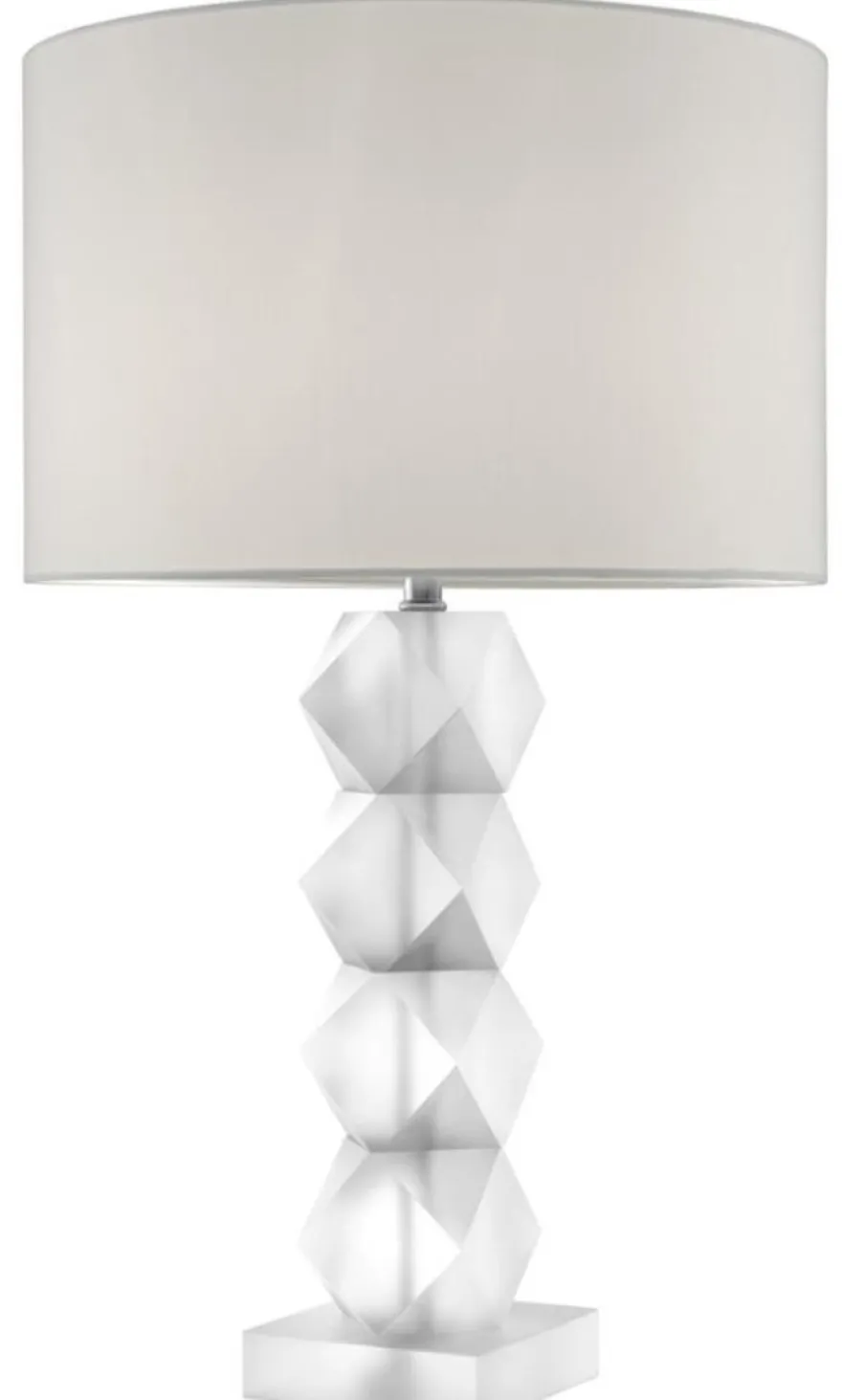 Casa Padrino Designer Milchglas Tischleuchte 16 x 48 x H. 84 cm - Hotel Restaurant Tischlampe