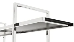 Casa Padrino Designer Regalschrank Silber 160 x 42 x H. 180 cm - Limited Edition