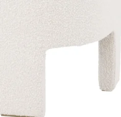 Casa Padrino Designer Sessel Creme / Messingfarben 66 x 67 x H. 69 cm - Moderner Wohnzimmer Sessel - Hotel Sessel - Luxus Wohnzimmer & Hotel Möbel