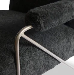 Casa Padrino Designer Sessel Schwarz 69 x 78 x H. 78 cm - Wohnzimmer Sessel - Wohnzimmer Möbel - Luxus Qualität
