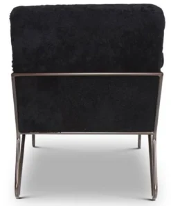 Casa Padrino Designer Sessel Schwarz 69 x 78 x H. 78 cm - Wohnzimmer Sessel - Wohnzimmer Möbel - Luxus Qualität