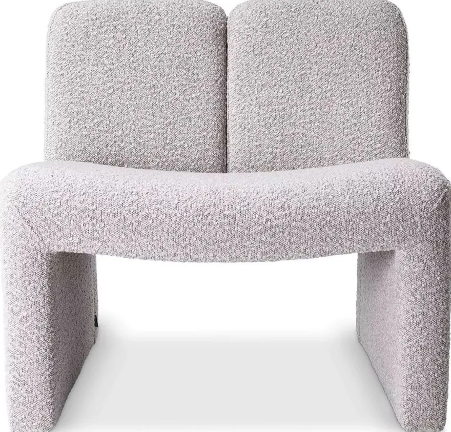 Casa Padrino Designer Sessel Grau 75 x 73 x H. 72,5 cm - Wohnzimmer & Hotel Sessel - Wohnzimmer & Hotel Möbel - Luxus Kollektion