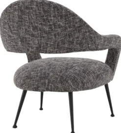 Casa Padrino Designer Sessel Schwarz / Schwarz 80 x 76 x H. 85 cm - Wohnzimmer Sessel - Designer Möbel - Luxus Qualität