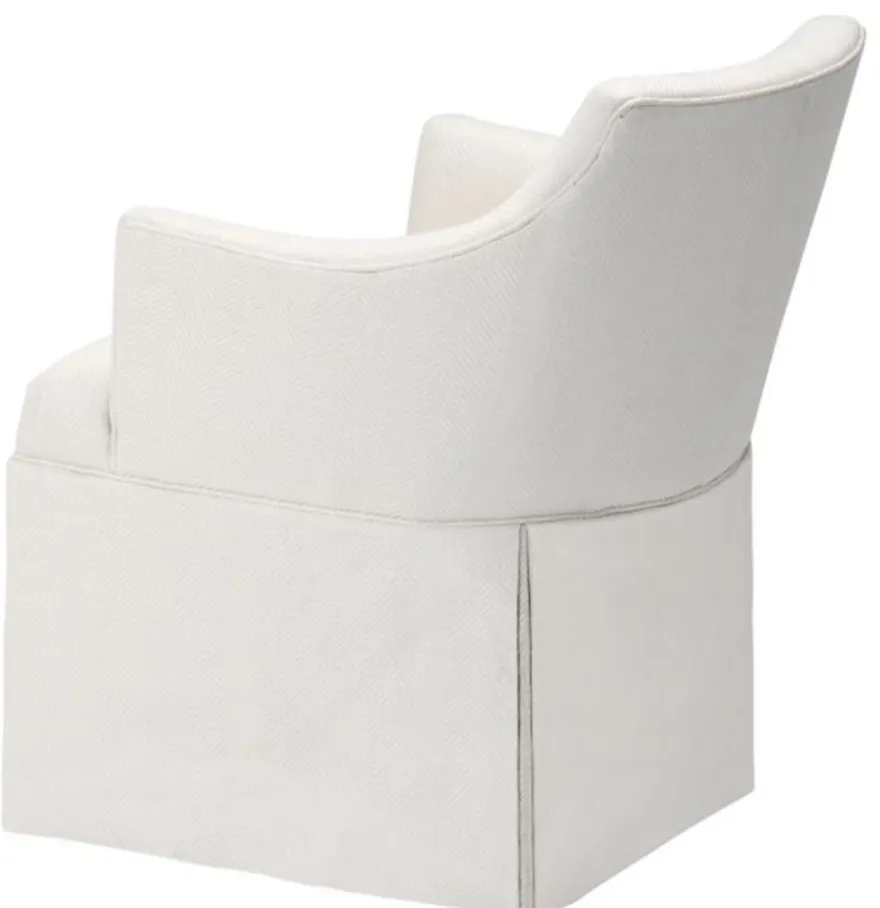 Casa Padrino Designer Sessel Weiß 63 x 63 x H. 81 cm - Luxus Kollektion