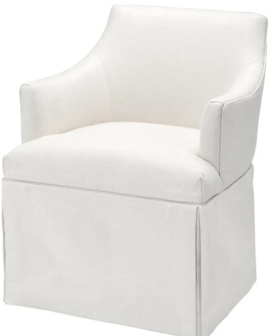 Casa Padrino Designer Sessel Weiß 63 x 63 x H. 81 cm - Luxus Kollektion
