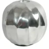 Casa Padrino Designer Shine Teelicht Halter aus poliertem Aluminium - Silber - 19 x 19 cm