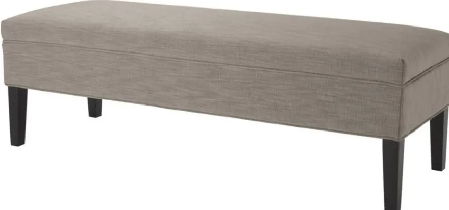Casa Padrino Designer Sitzbank Hellbraun 140 x 50 x H. 45 cm - Luxus Möbel
