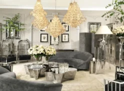 Casa Padrino Designer Sofa Hellgrau 245 x 87 x H. 79 cm - Luxus Hoteleinrichtung