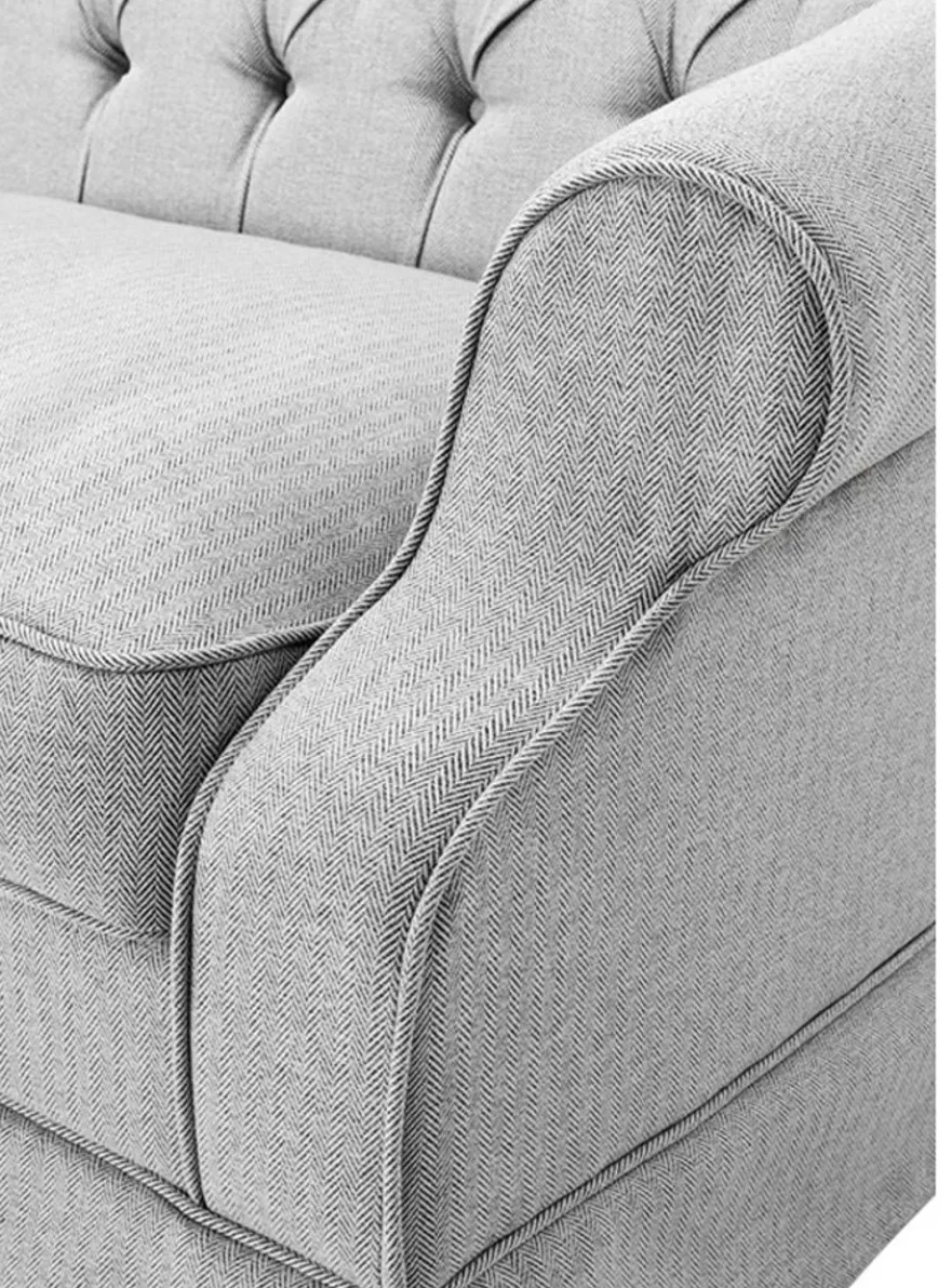 Casa Padrino Designer Sofa Hellgrau 210 x 93 x H. 79 cm - Wohnzimmermöbel